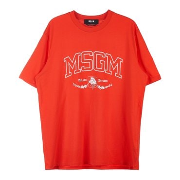 MSGM 로고 남성 티셔츠 3240MM181 227298 17