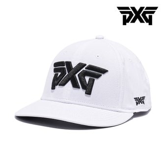  PXG 경량 스트럭쳐드 로우 크라운 스냅백 골프 캡모자 화이트