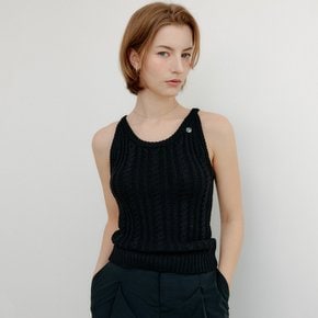 다리아 케이블 니트 베스트 / DARIA CABLE KNIT TOP_2colors