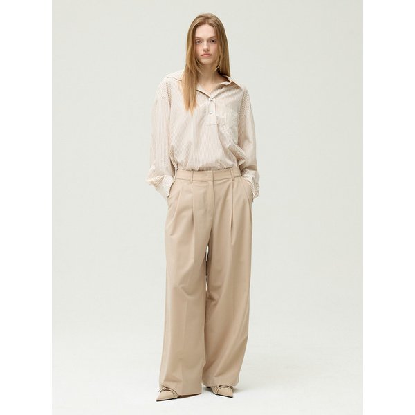 투턱 세미 와이드 팬츠 EMQ3WPT090