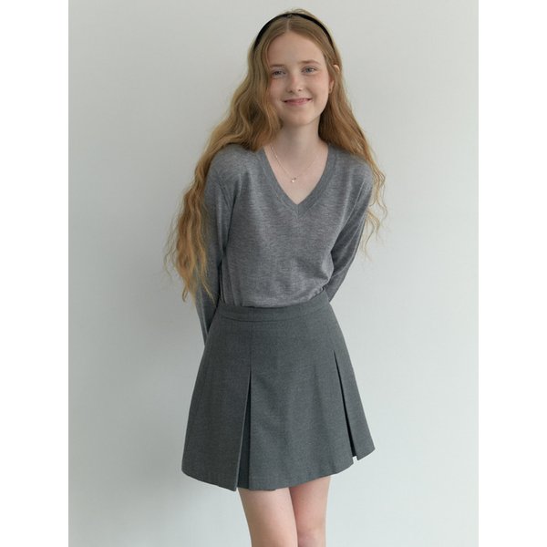 [리퍼브] Fond v-neck knit (gray)