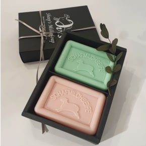 신세계백화점 [OVIS(오비스)_엑스투] SHEEPS MILK SOAP DOUBLE PACKAGE (2PCS)