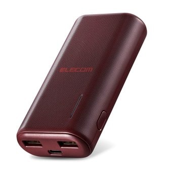  엘레컴 모바일 6700mAh 총2.6A A-C 케이블 포함 Type-C 입력 레드 DE-C23L-6700RD