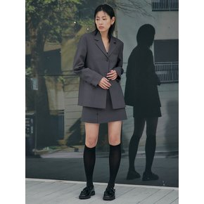 Sleeve Point Tailored Jacket  Grey (KE5211M053)