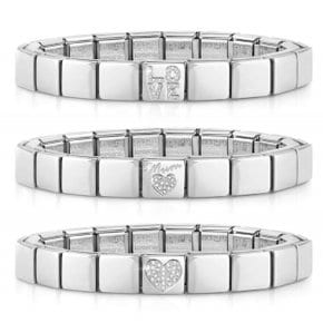 팔찌 GLAM (글램) BRACELET with 1 symbol carbon Cubic Zirconia 239101 (택1)