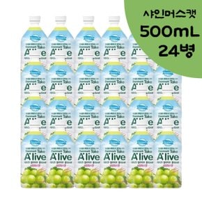 덴마크 얼라이브 샤인머스캣 음료 500mL x24PET 과일음료