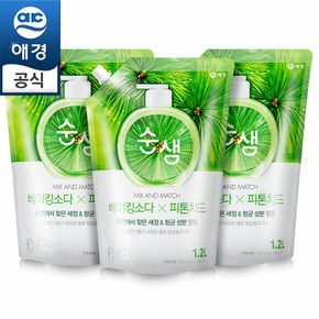 순샘 베이킹소다 피톤치드 1.2L x3개