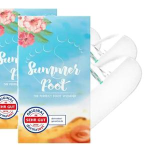 유럽직구 Summer Foot 서머 풋 여성용 굳은살 방지 풋 마스크 2개입 2팩