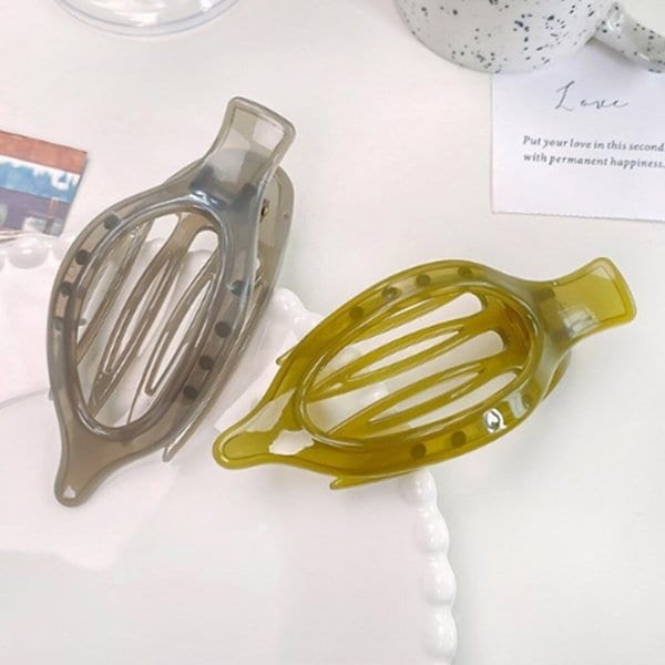 [옷자락] 여성용 강력고정 나뭇잎 헤어집게 헤어핀