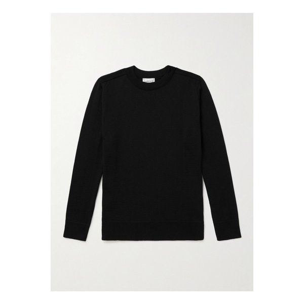 님버스 슬림핏 버진 울 스웨터 블루 1647597352480193