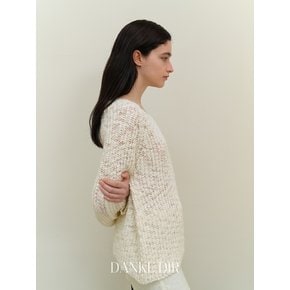 Round wave knit - Ivory