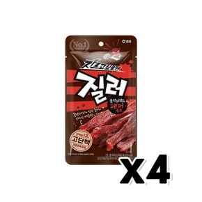 질러 블랙&레드페퍼육포  술안주간식 30g x 4개