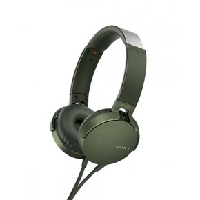 소니 헤드폰 중저음 모델 MDR-XB550AP : 접이식 리모컨 마이크 부착 그린 MDR-XB550AP G