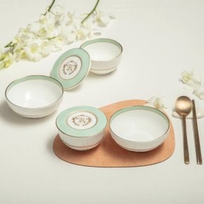 본차이나 골드라인 더로얄 단반상기6p