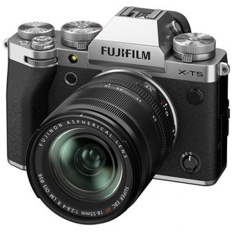  FUJIFILM 미러리스 SLR 카메라 X-T5 렌즈 키트 (XF18-55) 실버 F X-T5LK-1855-S