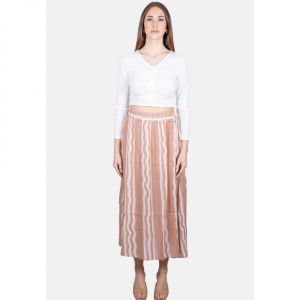 이스퀘어 3758272 Armani Exchange CON FANTASIA - A-line skirt beige