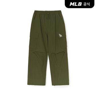 MLB [코리아공식] 여성 베이직 쿠퍼스 카고 와이드 팬츠 LAA (Khaki)