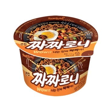  삼양 짜짜로니 큰컵라면 115g 16개