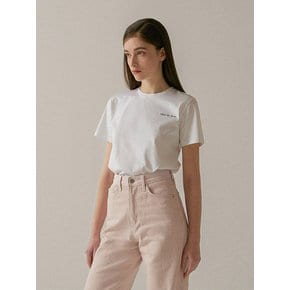 Hand Stitch Silket T-Shirt (WHITE)