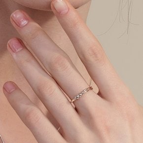 [예원, 에일리 착용][sv925] unbalanced knot ring