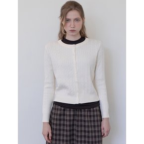 Cable cardigan _ Ivory