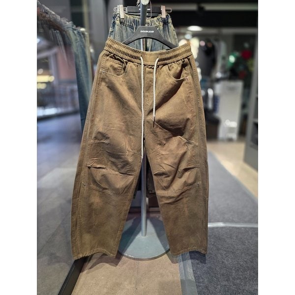 [시흥점] 26`워싱리벳 세미핏 코튼팬츠(카멜)/JHZZ80110CA