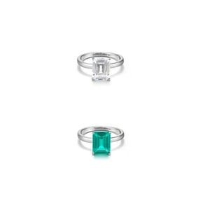 [Silver925]Bold Emerald Cut Ring_CR0490