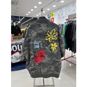 [여주점] 남여공용 카모 그래피티 MA-1항공점퍼 JGZZ63802
