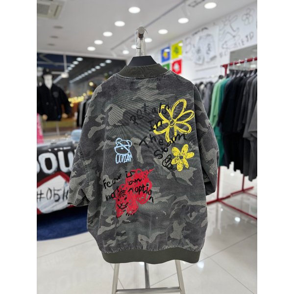 [여주점] 남여공용 카모 그래피티 MA-1항공점퍼 JGZZ63802