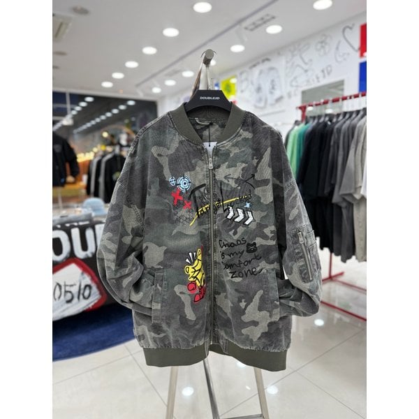 [여주점] 남여공용 카모 그래피티 MA-1항공점퍼 JGZZ63802