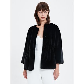 COLETTE FUR JACKET BLACK