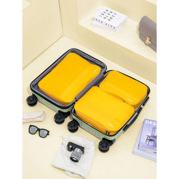 [26 SET] 모아모아 여행용 압축파우치 캐리어 여행 정리 수납 (S+S+L+XL+XL))