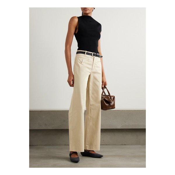 세인트 아그니 오리가미  코튼 혼방 와이드 팬츠 베이지 1647597354738926