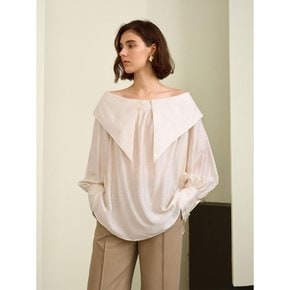 YY_Romantic large lapel loose blouse