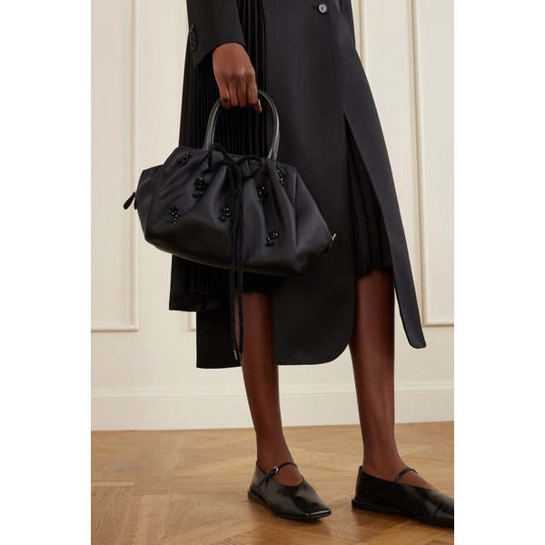 가죽 트리밍 장식 쉘 토트백 46376663163027639