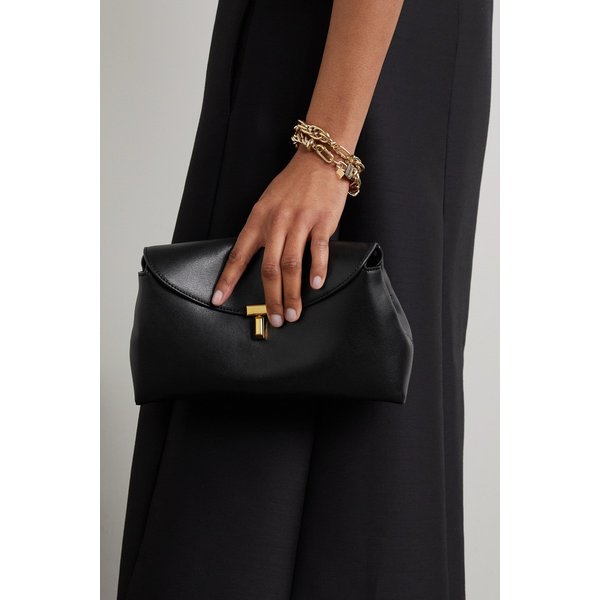 티락 가죽 클러치 블랙