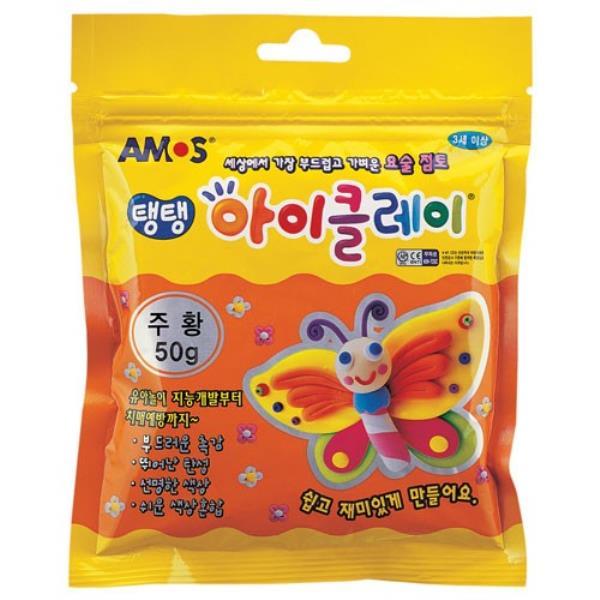 아모스탱탱 아이클레이50g/주황-갑10개입