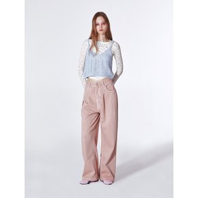 Simple Cotton Pants (PINK)