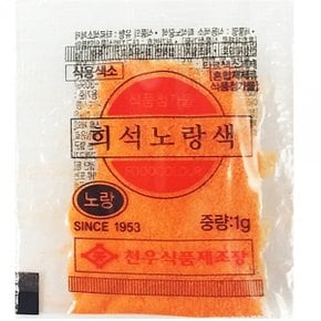 기타빵믹스 식용 먹는 색소 가루 분말 베이킹 천우 식품 1g 노랑 X ( 30매입 )