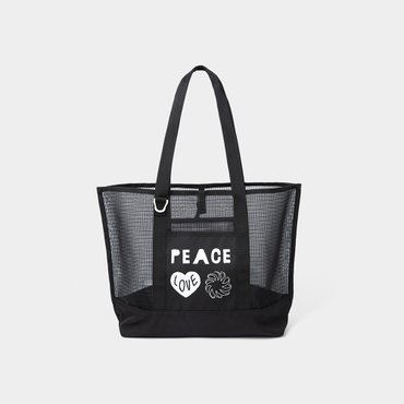 배럴 INAP 피스 메쉬 비치백 19L 블랙 (B5SUABG096BLK)