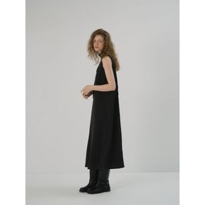 V-choker Dress_black