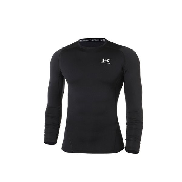 UA 남성 히트기어 아머 컴프레션 롱슬리브 블랙 1361524-001