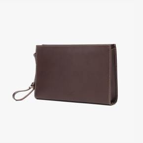 TBRM /LEATHER POUCH (CALF LAEATHER)/수입파우치/ DARK BROWN /TBF1M80001A51