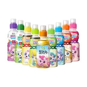 웅진 티니핑 200ml 24개 9종 딸기/복숭아/사과/밀크/보리차/애플망고/샤인머스캣/포도/파인애플
