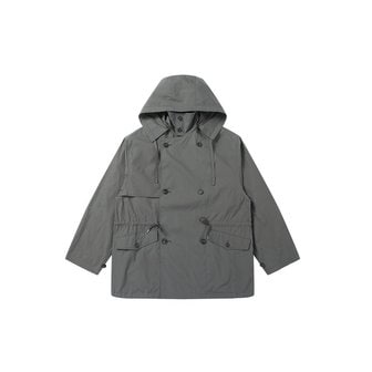 Solew 리버티 하프 트렌치 코트_그레이쉬 카키