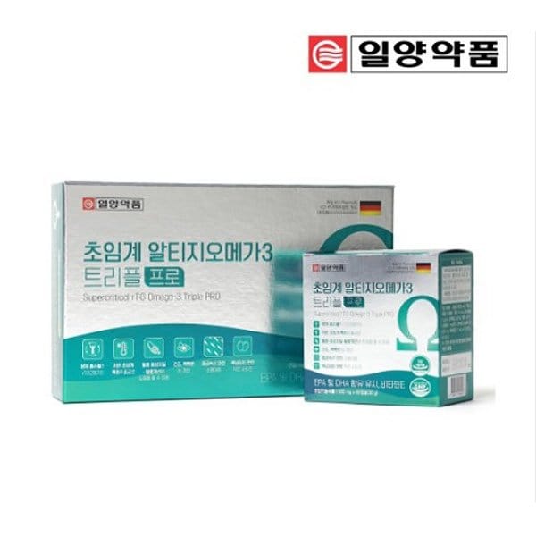 초임계 알티지 RTG 오메가3 트리플 프로 120캡슐(2개월분) 쇼핑백 선물세트