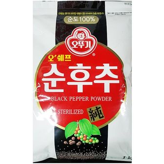 제이큐 식당 식자재 재료 오뚜기 순후추가루  1kg