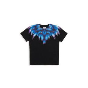 키즈 Marcelo Burlon 리틀보이 & 보이 블루 몬스터 Wings 티셔츠 9157194 92378374