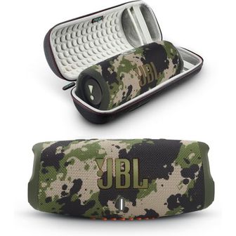 JBL 미국 JBL 블루투스 스피커 Charge 5 PoRtAble Bluetooth Speaker with Megen Hard쉘 트래블 케이