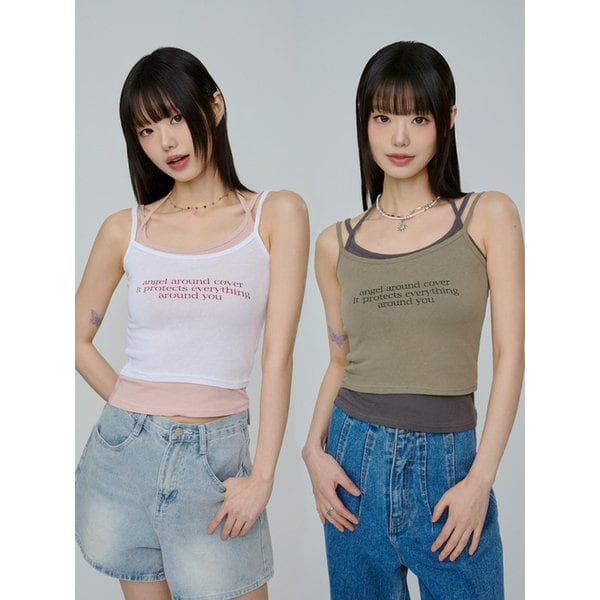 [2pack] 엔젤 레이어드 슬리브리스 세트 4color